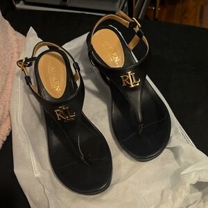Ralph Lauren black sandals size 6